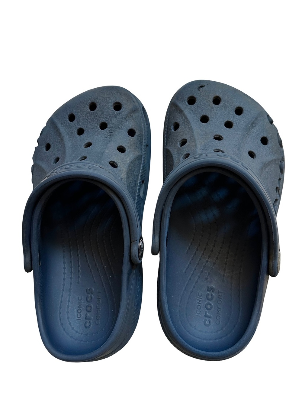 Crocs Kids Baya Clog Navy Size J1 Comfort Slip On Shoes - Picture 5 of 10